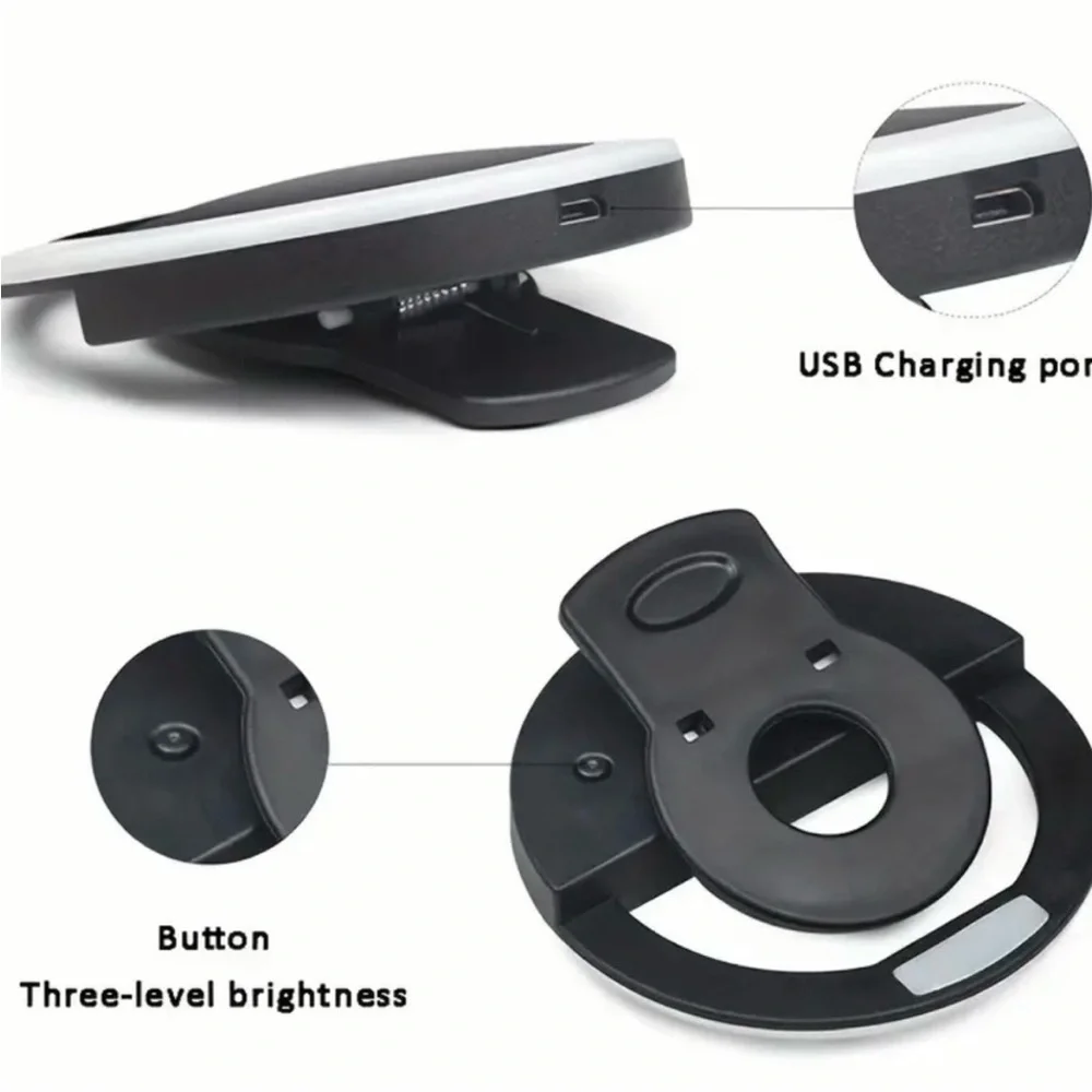 High-Quality LED Selfie Ring Light - Battery Rechargeable- NIB